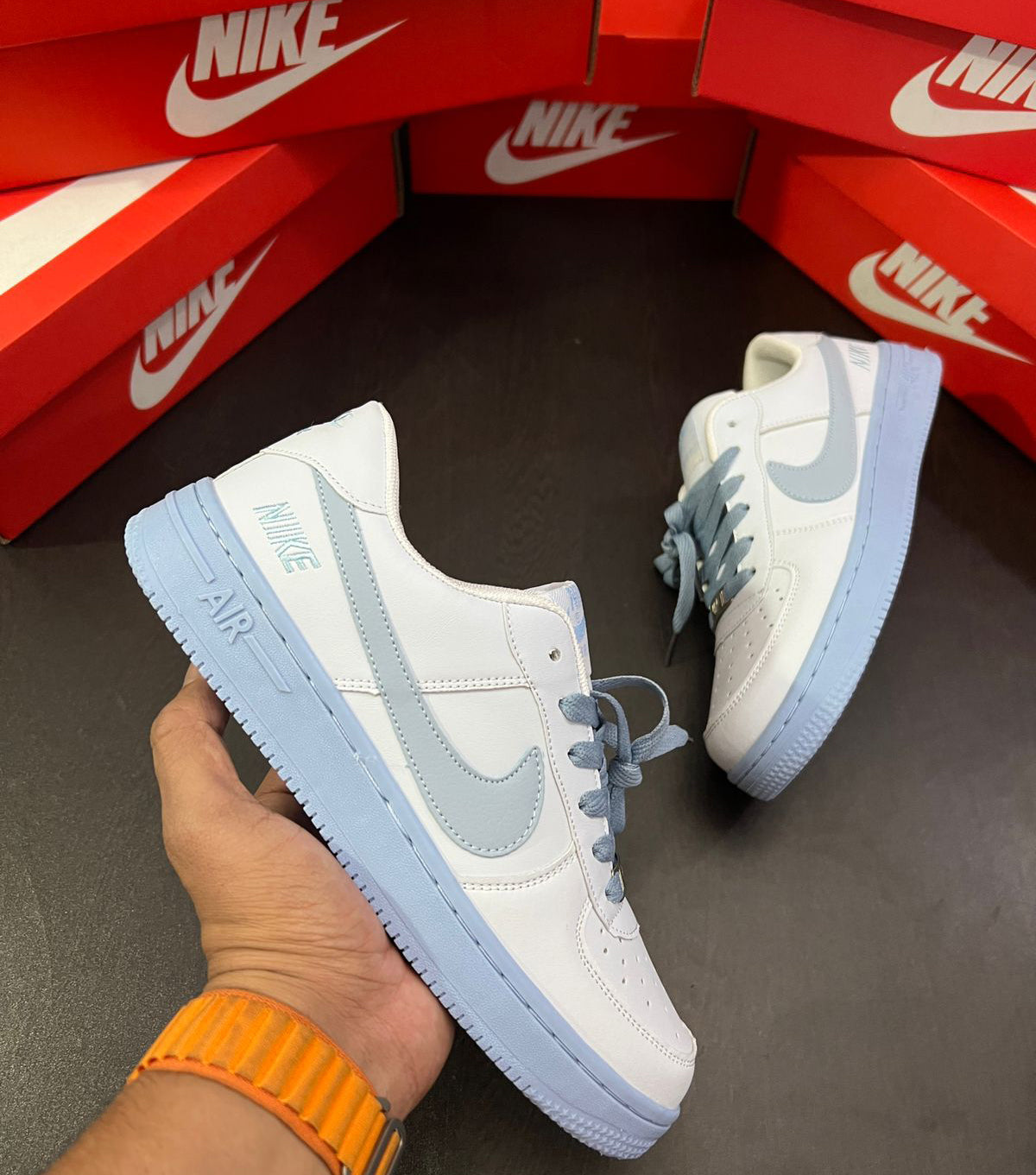 Nike First Copy Shoe Airforce 1 White/Blue