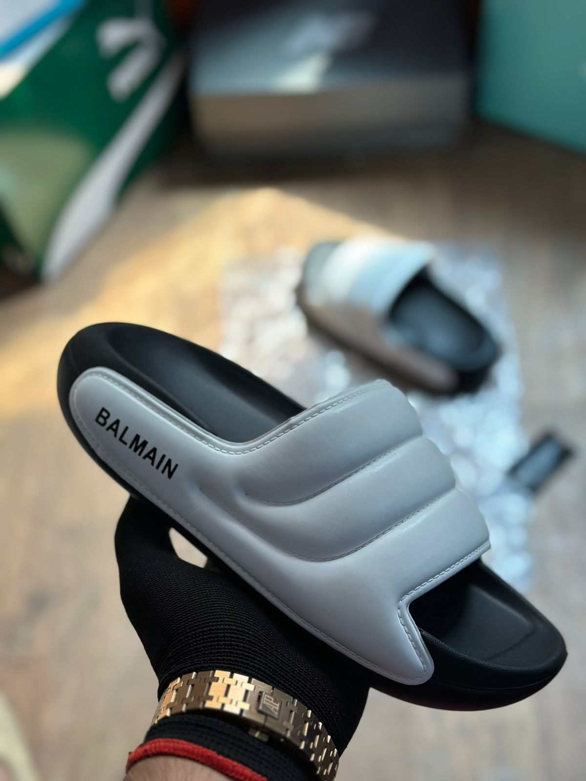BALMAIN PARIS SLIDESLIDE First Copy Slipper