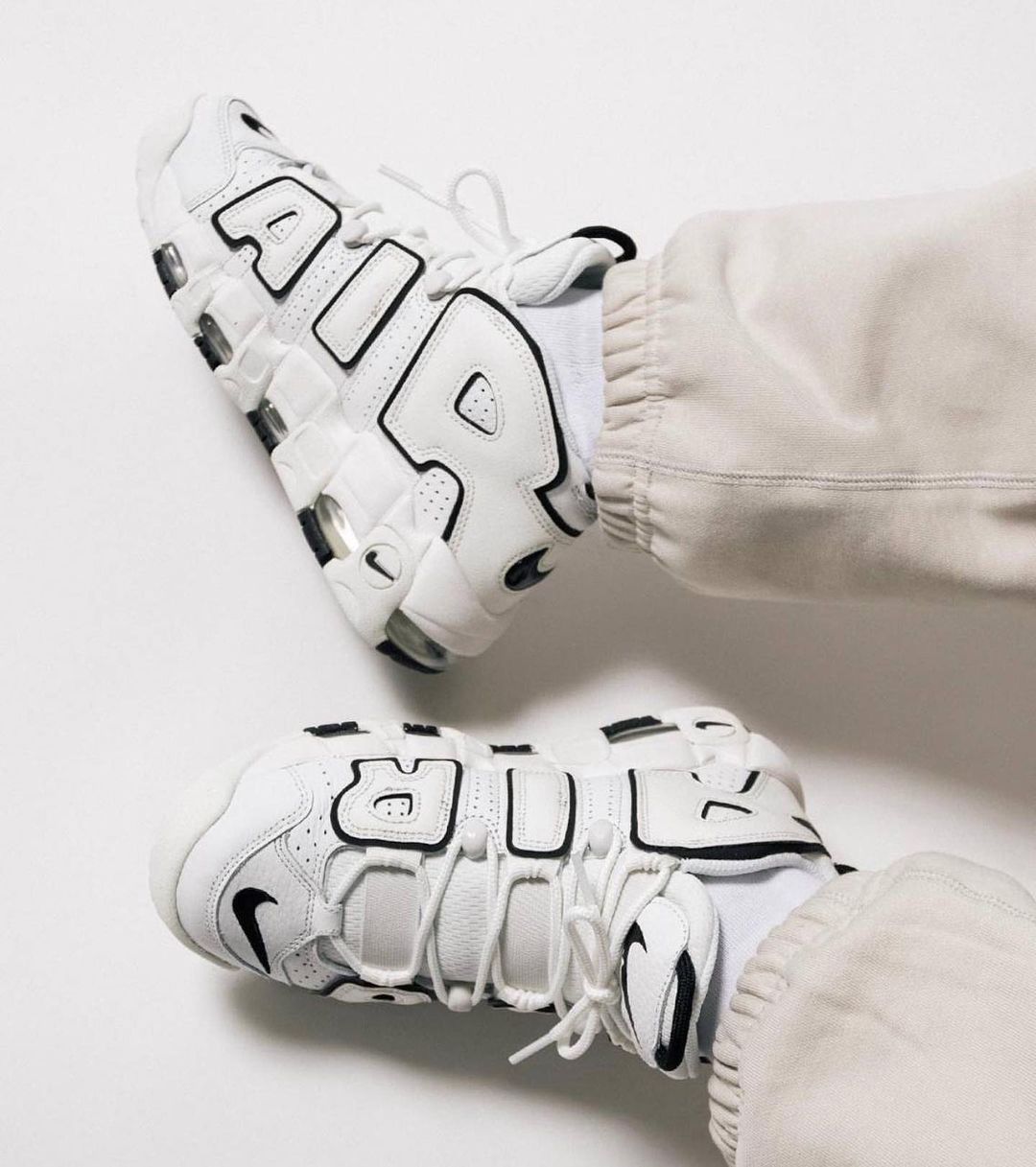 Nike Air First Copy Shoe Uptempo White and Black