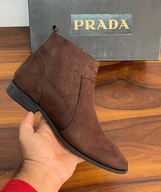 Chelsea Boots Suede Leather For Men Shoes