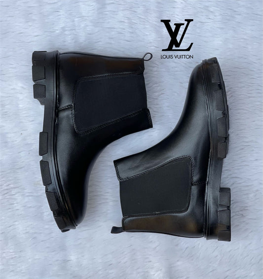 Louis Vuitton Chelsea Leather Boot First copy Shoe For Men Shoes