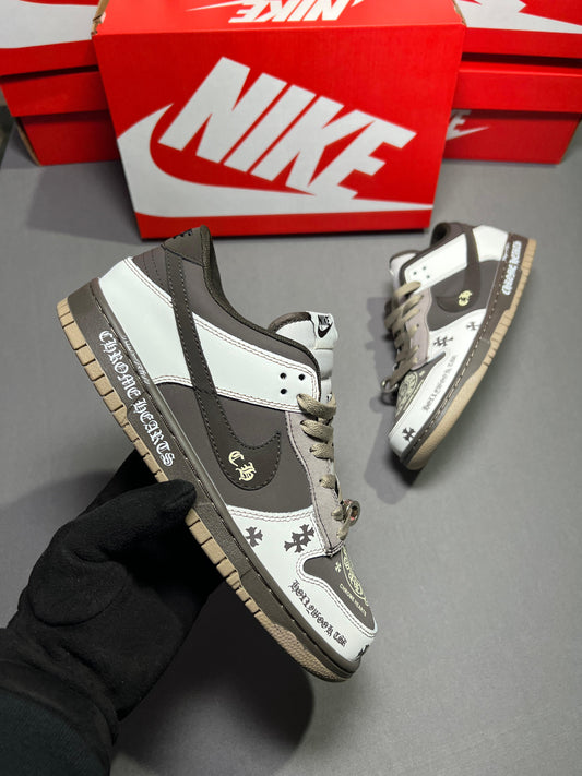 Nike SB Dunk Low X First Copy Shoe Chrome Hearts” for Boys