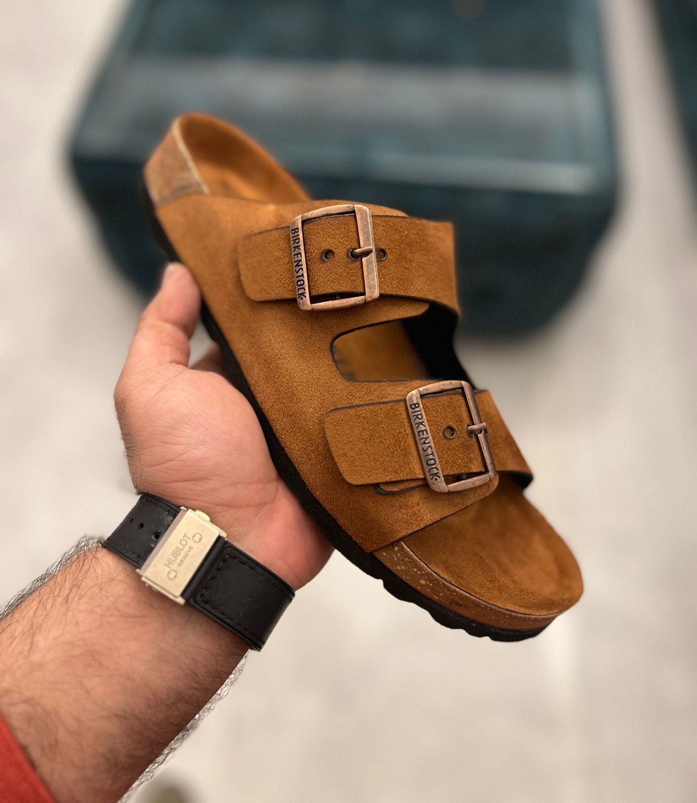 Birkenstock Slides Leather First Copy Slipper