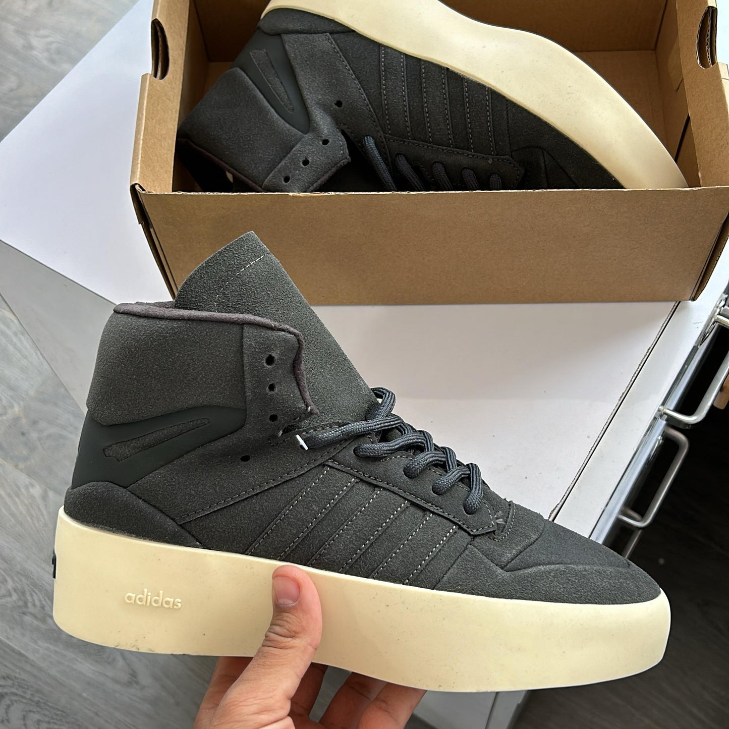 Adidas Fear Of god Top Leather Quality First Copy Shoes