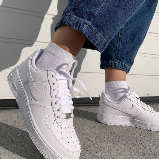 Nike Airforce 1 low Top Leather Quality White First Copy Shoes
