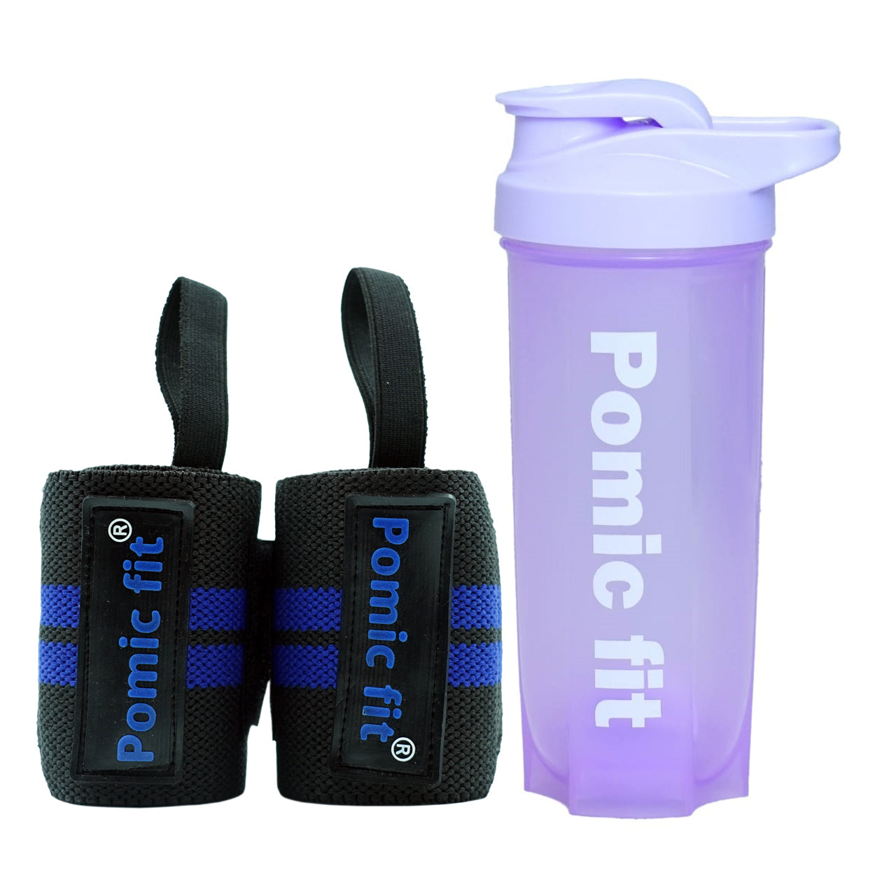 Combo Set Wrist Band Support Straps for Gym Shaker
