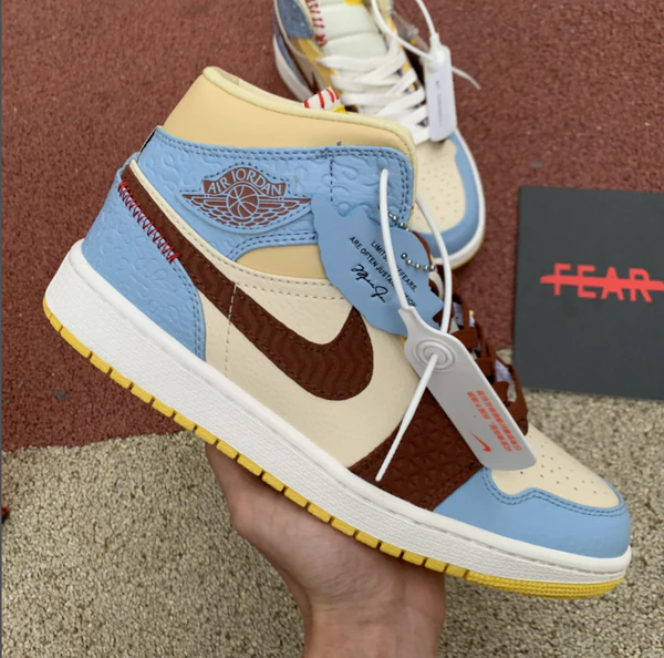 Jordan 1 Mid SE Fearless First Copy Shoe