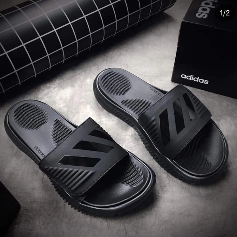 Alpha Bounce First Copy Slipper Black