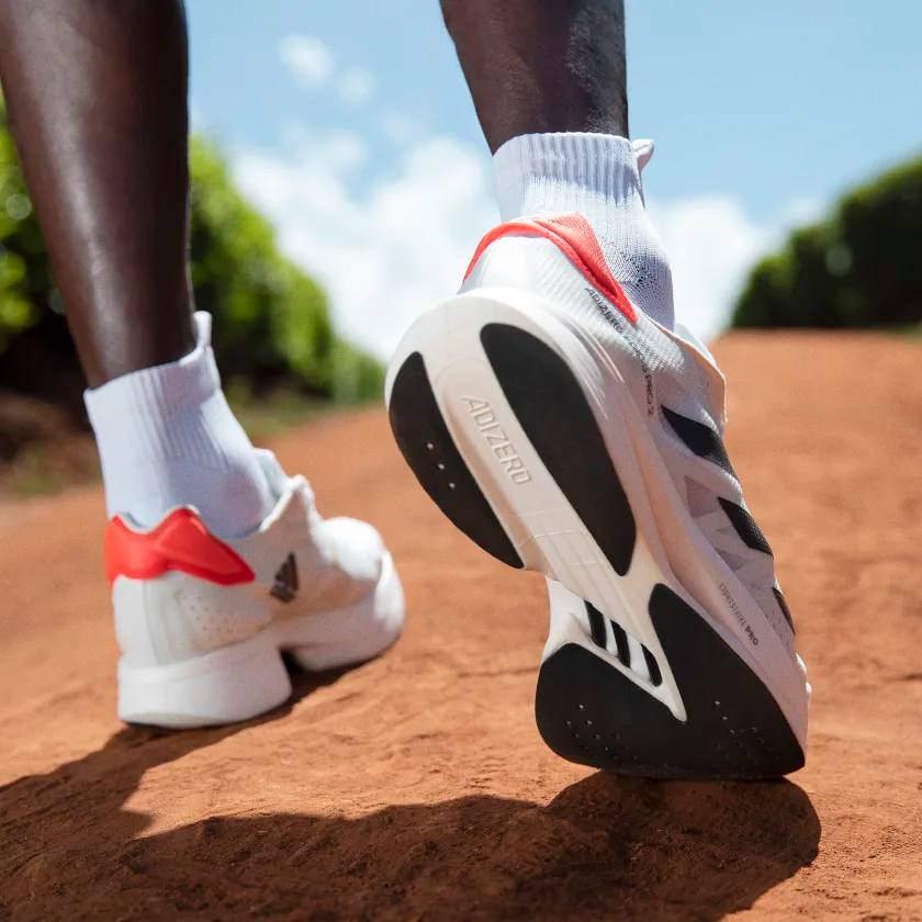 ADIZERO ADIOS PRO 2.0 SHOES RUNNING First Copy Shoes (White & Orange)