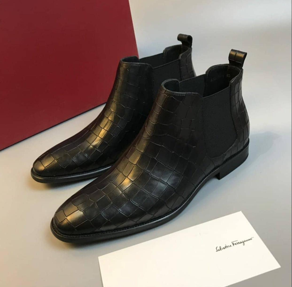 Chelsea Leather Boot First copy Shoe For Men Shoes