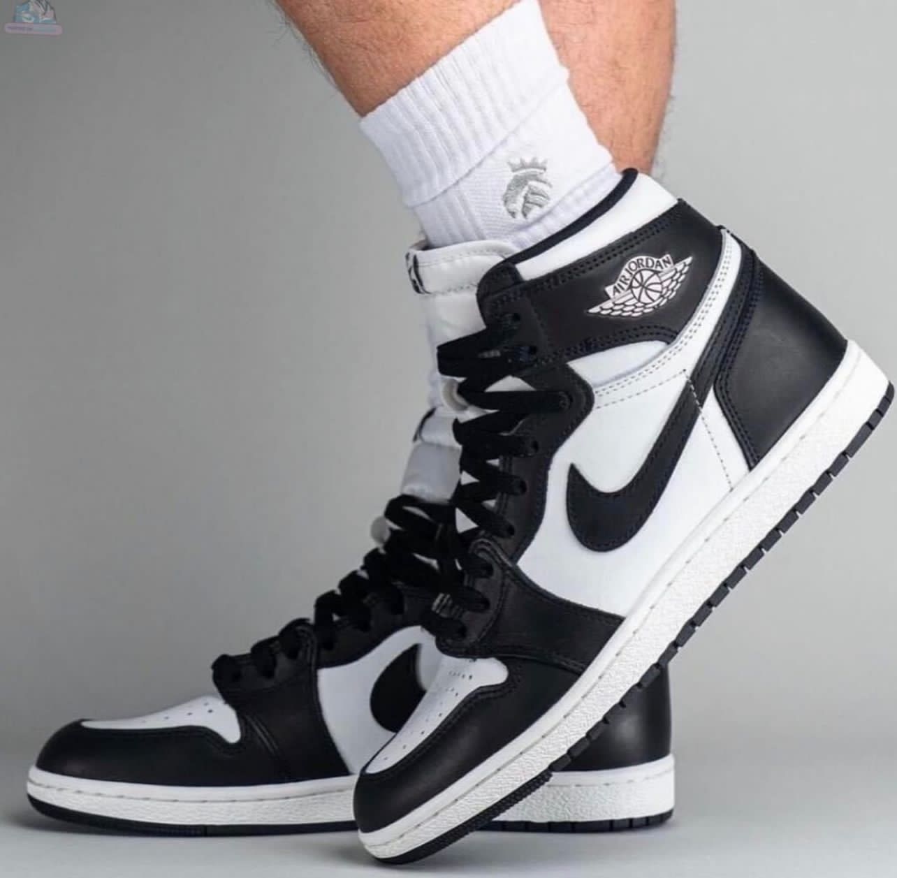 Nike Air Jordan first copy shoes Retro1 High Leather Quality For Panda