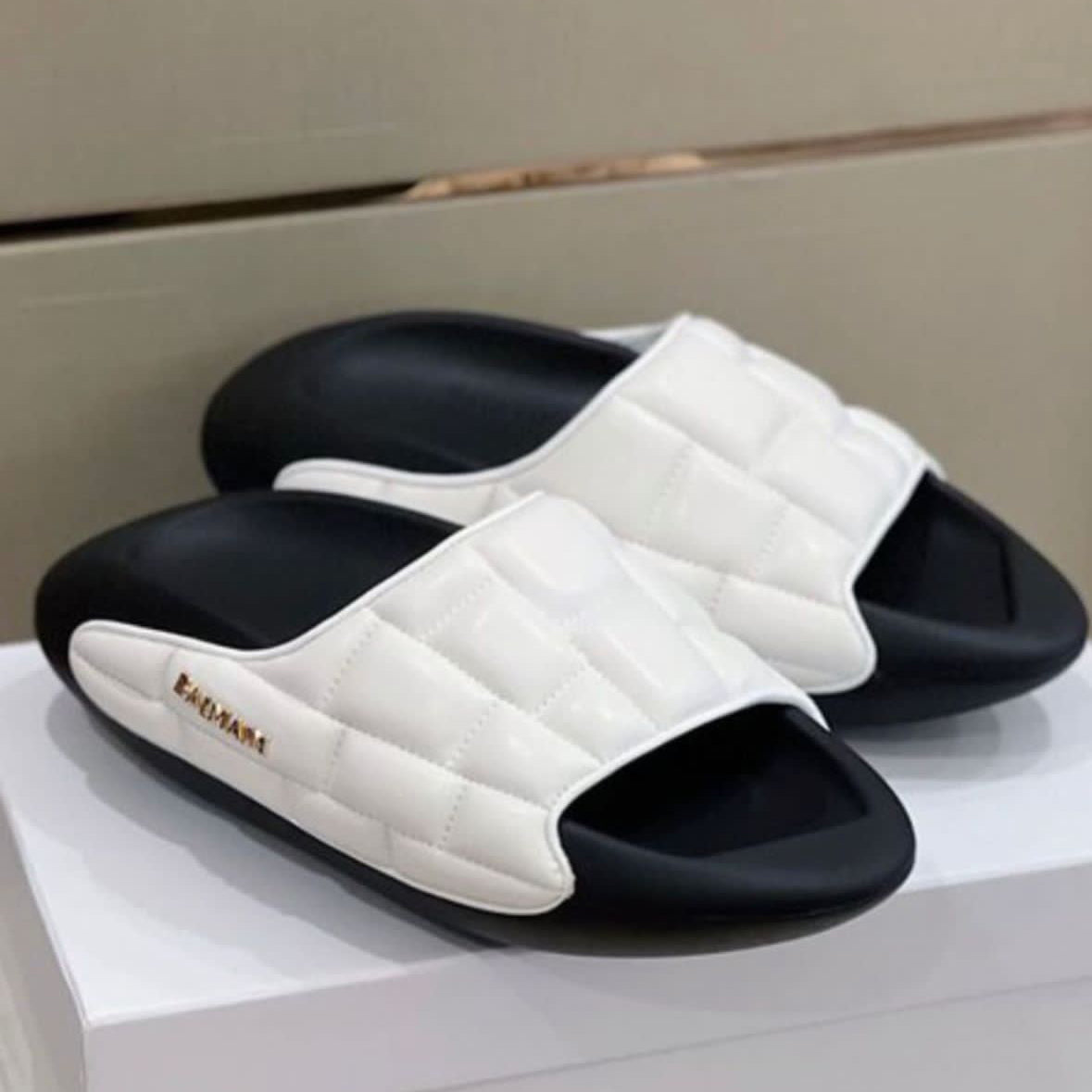 BALMAIN PARIS SLIDESLIDE First Copy Slipper