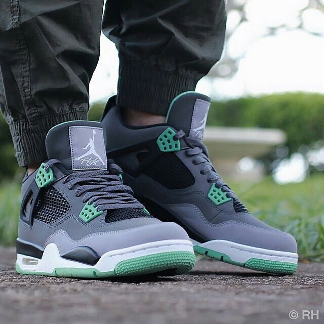 Air Jordan first copy Retro 4 Green Glow