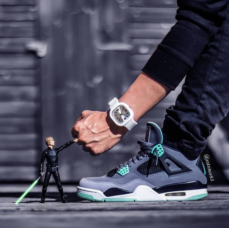 Air Jordan first copy Retro 4 Green Glow
