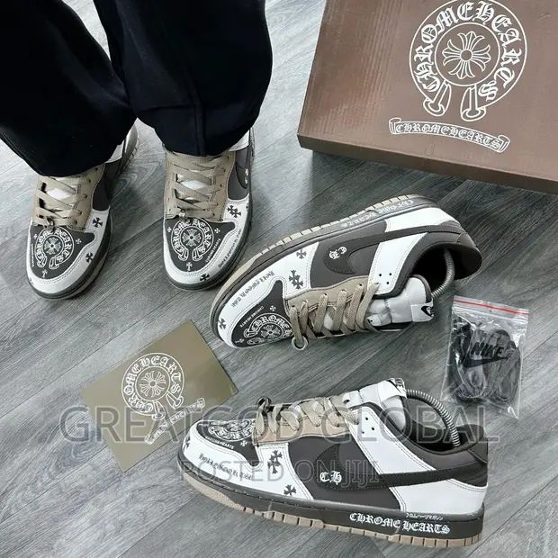 Nike SB Dunk Low X First Copy Shoe Chrome Hearts” for Boys