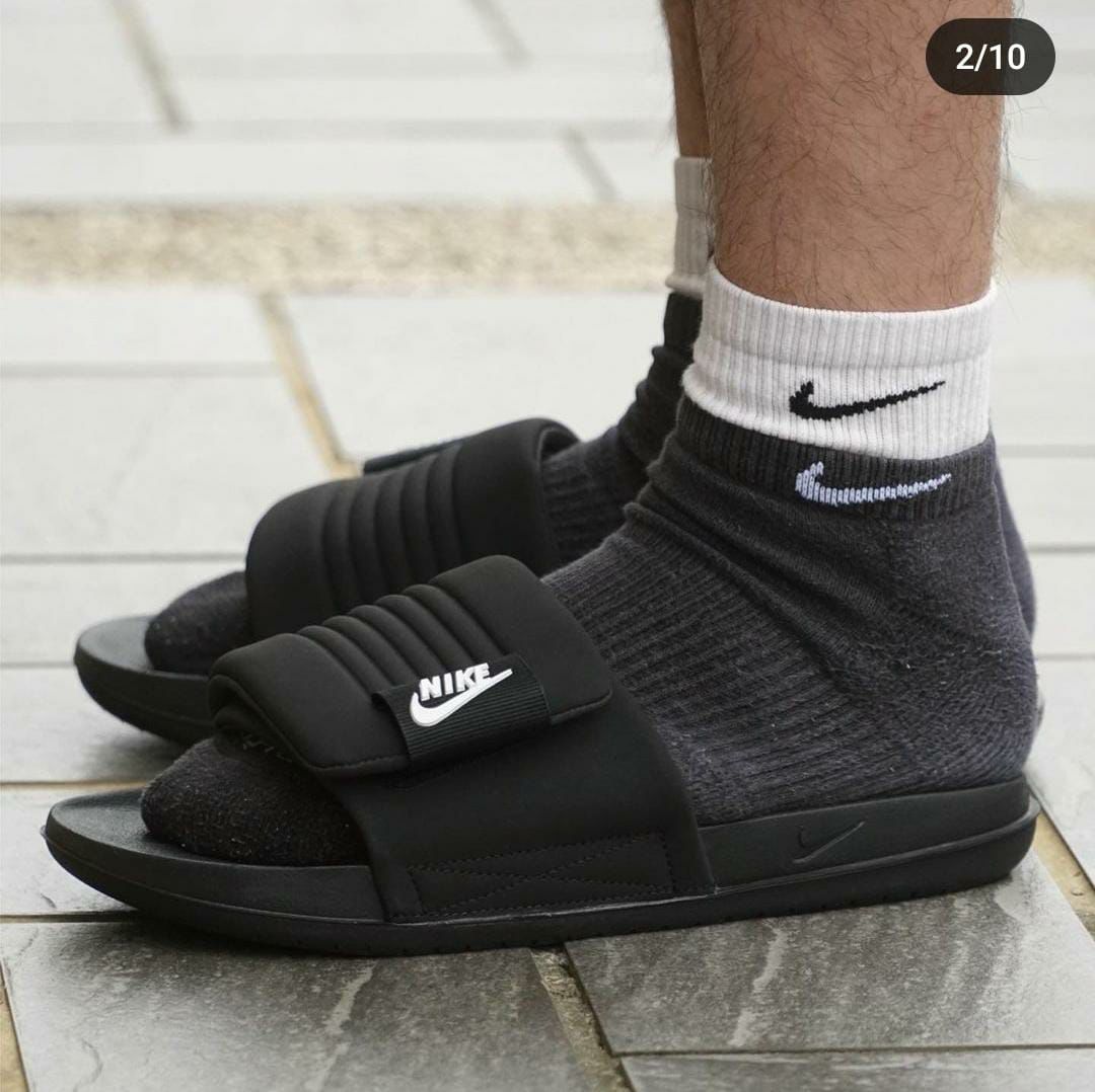 NIKE OFFCOURT ADJUST SLIDE First Copy Slipper Black