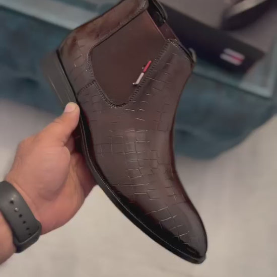 Chelsea Leather Boot First copy Shoe For Men Shoes 