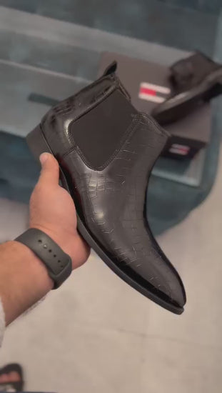 Chelsea Leather Boot First copy Shoe For Men Shoes