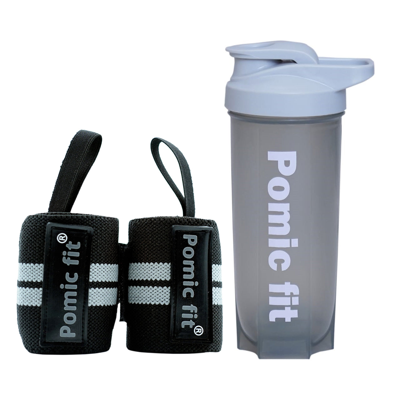 Combo Set Wrist Band Support Straps for Gym Shaker
