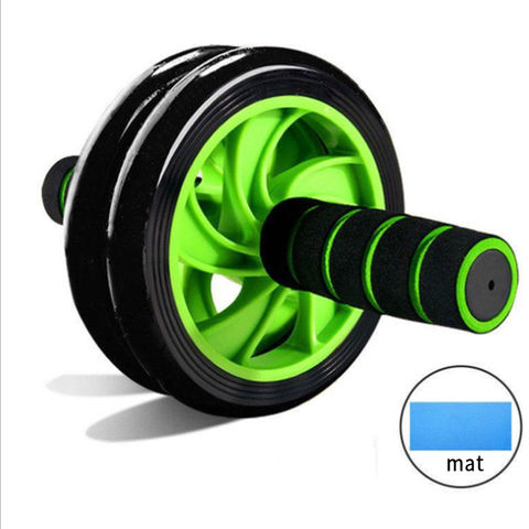 Double Exercise Wheel Ab Roller for Men & Women Perfect Abdominal and Stomach Exercise for Total Body Carver Fitness Workout for Home Anti-Skid Roller Exerciser for Unisex