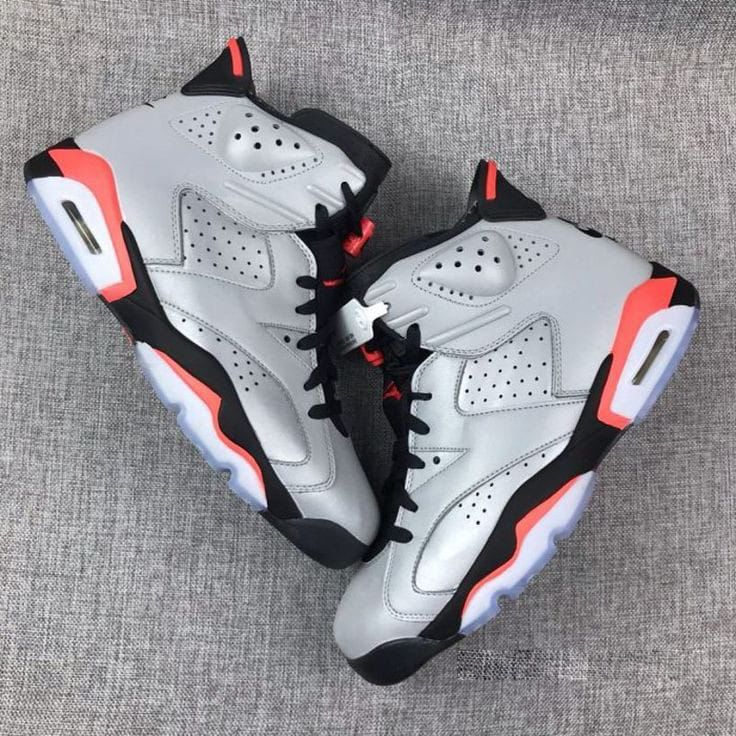 Air Jordan 6 “Reflective Silver First Copy
