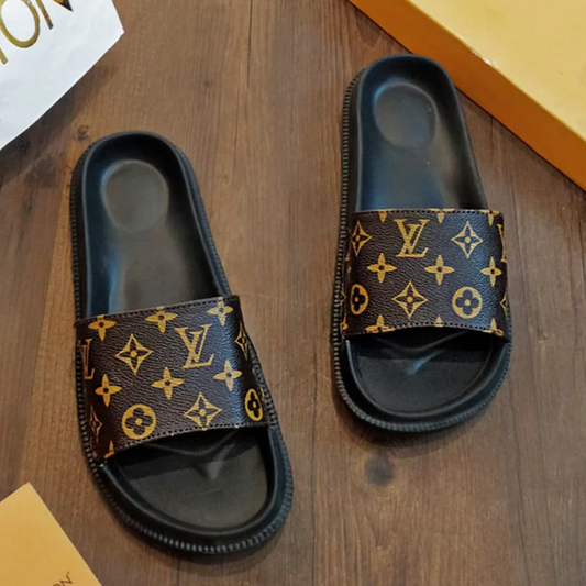 LOUIS VUITTON Slipper*  Louis vuitton slippers, Nike shoes women, Lv  slippers
