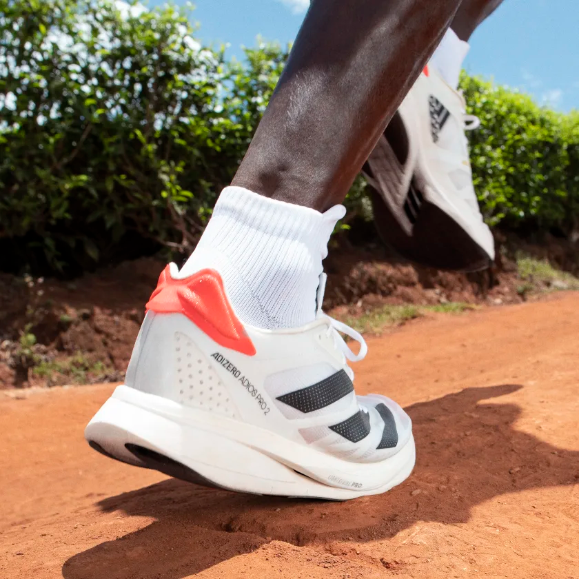 ADIZERO ADIOS PRO 2.0 SHOES RUNNING First Copy Shoes (White & Orange)